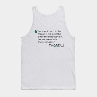 Thoreau Quote on freedom Tank Top